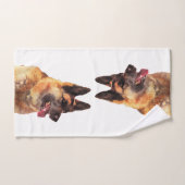 Beauely Watercolo German Shepherd Bad Handdoek (Handdoek)