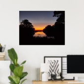 Beaufort Hilton Head South Carolina Marsh Sunset Poster (Thuiskantoor)