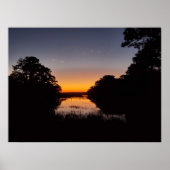 Beaufort Hilton Head South Carolina Marsh Sunset Poster (Voorkant)