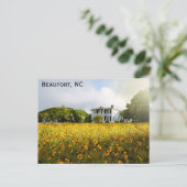 Beaufort North Carolina Historisch Home Reizen Briefkaart (Staand voorkant)