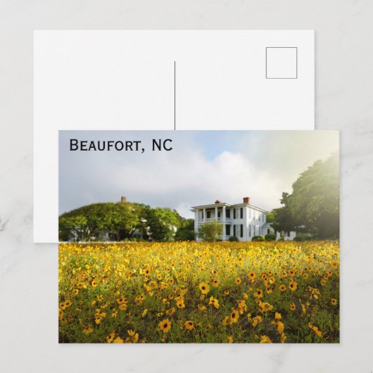 Beaufort North Carolina Historisch Home Reizen Briefkaart (Voorkant / Achterkant)