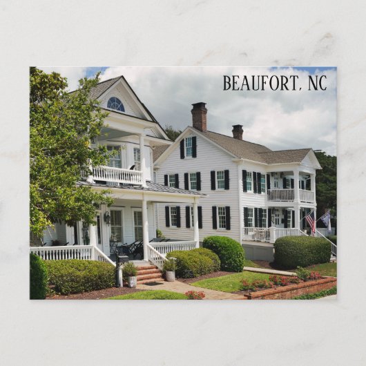 Beaufort North Carolina Historische Huizen Reizen Briefkaart (Voorkant)