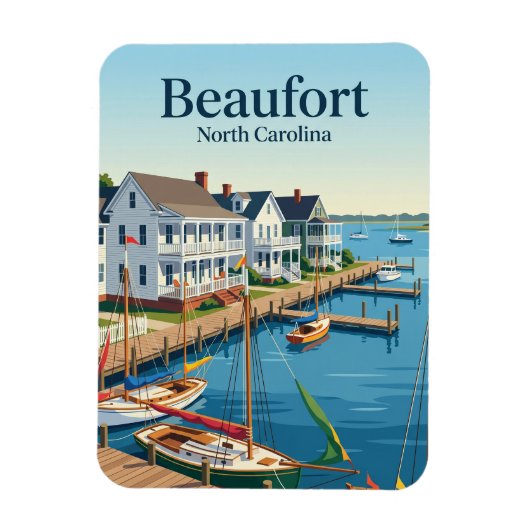 Beaufort North Carolina Magneet (Verticaal)