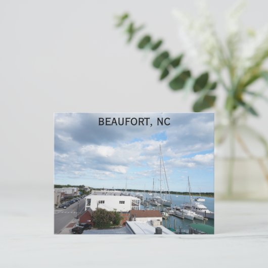Beaufort North Carolina Reisfoto Briefkaart (Staand voorkant)