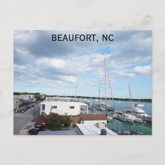 Beaufort North Carolina Reisfoto Briefkaart (Voorkant)