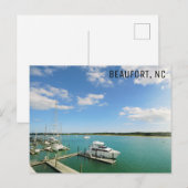 Beaufort North Carolina Reisfoto Briefkaart (Voorkant / Achterkant)