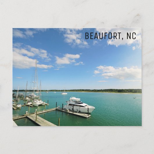 Beaufort North Carolina Reisfoto Briefkaart (Voorkant)