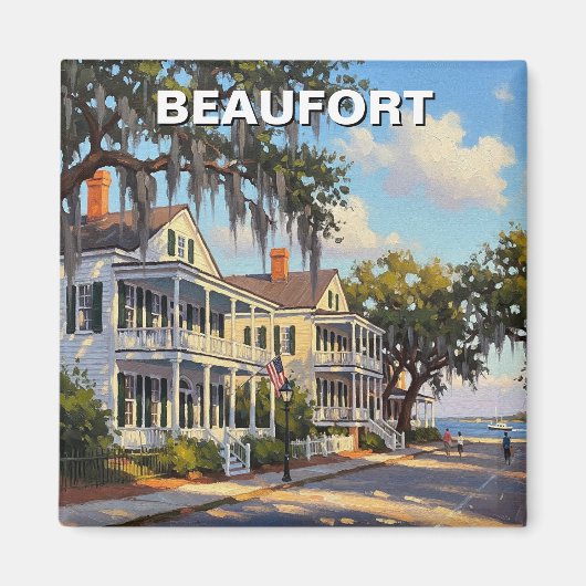 Beaufort North Carolina Souvenir Magneet (Voorkant)