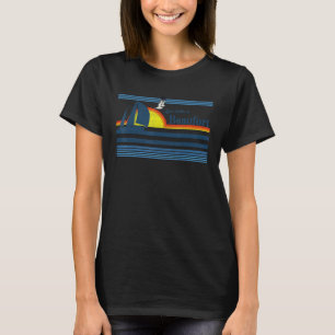 Beaufort North South Carolina NV SC Beach Retro V T-shirt