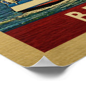 Beaufort Poster Sailboot  North Carolina (Hoek)