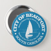 Beaufort SC (zeilboot) Ronde Button 4,0 Cm (Voorkant /achterkant)