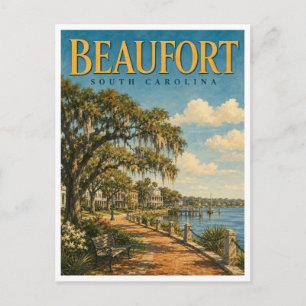 Beaufort South Carolina Waterfront Park GeoSaga Briefkaart