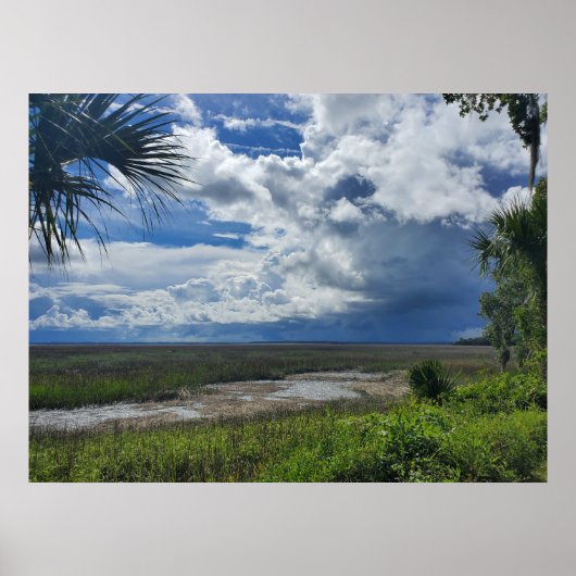 Beaufort South Carolina Zomer Onweer Poster (Voorkant)