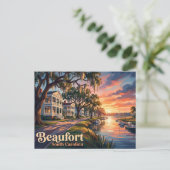 Beaufort USA Briefkaart (Staand voorkant)