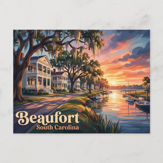 Beaufort USA Briefkaart (Voorkant)