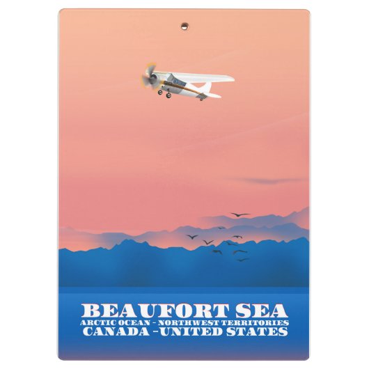 Beaufort Zee Canada Verenigde Staten reisposter Klembord (Achterkant)