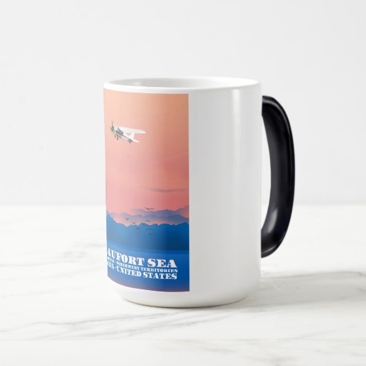 Beaufort Zee Canada Verenigde Staten reisposter Magische Mok (Voorkant rechts)