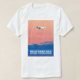 Beaufort Zee Canada Verenigde Staten reisposter T-shirt