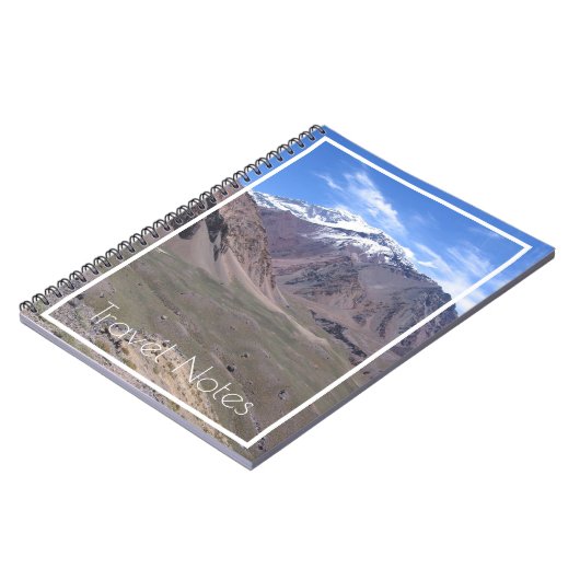 Beauful Aconcagua National Park Uitzicht, Argentin Notitieboek (Linkerzijde)