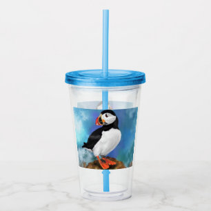 Beauful Acryltumbler Atlantic Puffin Bird Acryl Drinkbeker