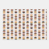 Beauful African Woman Abstract Brown Pattern Inpakpapier Vel (Voorkant 3)