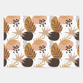 Beauful African Woman Abstract Brown Pattern Inpakpapier Vel (Voorkant 2)