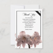 Beauful Amaryllis Flower Bedankkaart (Voorkant)