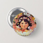 Beauful Angel Child Ronde Button 5,7 Cm (Voorkant /achterkant)