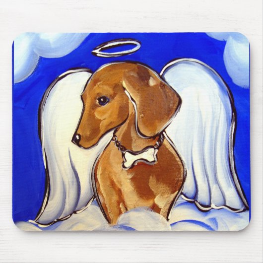 "Beauful Angel Dachshund-Muismatten" Muismat (Voorkant)