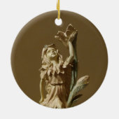 Beauful Angel-kerstboomOrnament Keramisch Ornament (Achterkant)
