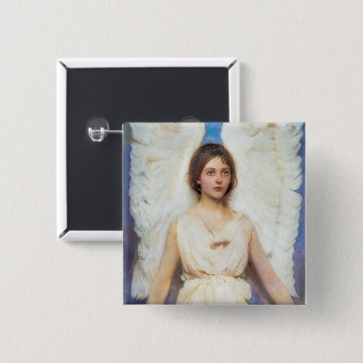 Beauful Angel  Vierkante Button 5,1 Cm (Voorkant /achterkant)