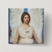 Beauful Angel  Vierkante Button 5,1 Cm (Voorkant)