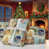  Beauful Angels Victoriaans kerstKaarten Cadeaupapier
