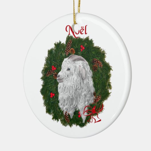Beauful Angora Noel Ornament (Links)