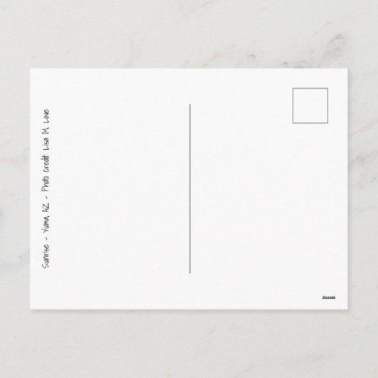 Beauful Arizona Sunrise Feestdagenkaart (Achterkant)