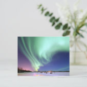 Beauful Aurora Borealis Alaska Winter Briefkaart (Staand voorkant)
