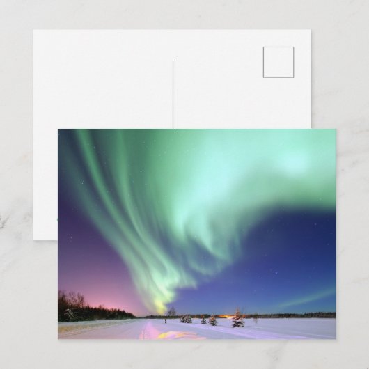 Beauful Aurora Borealis Alaska Winter Briefkaart (Voorkant / Achterkant)