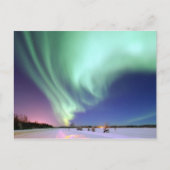 Beauful Aurora Borealis Alaska Winter Briefkaart (Voorkant)