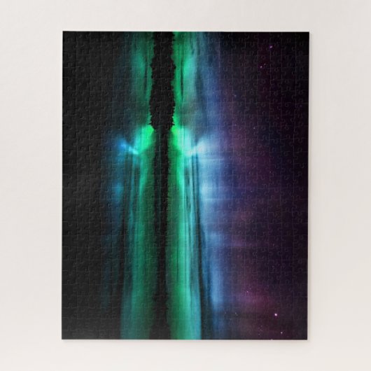 Beauful Aurora Borealis Jigzaag Puzzle Legpuzzel (Verticaal)