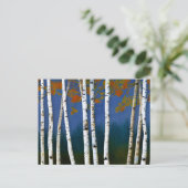 Beauful Autumn Birch Briefkaart (Staand voorkant)