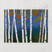 Beauful Autumn Birch Briefkaart (Voorkant)