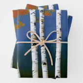 Beauful Autumn Birch Inpakpapier Vel (In situ)