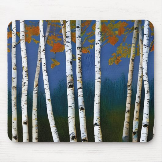Beauful Autumn Birch Muismat (Voorkant)