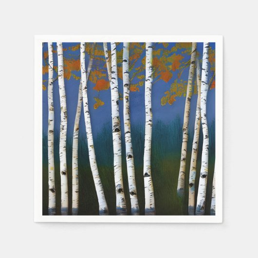 Beauful Autumn Birch Servet (Voorkant)