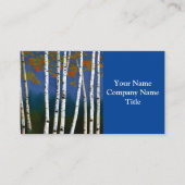 Beauful Autumn Birch Visitekaartje (Voorkant)