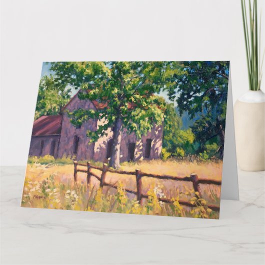 Beauful Autumn Boerderij House Scene in Illinois Kaart (Voorkant)