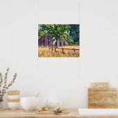 Beauful Autumn Boerderij House Scene in Illinois Poster (Keuken)