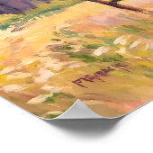 Beauful Autumn Boerderij House Scene in Illinois Poster (Hoek)