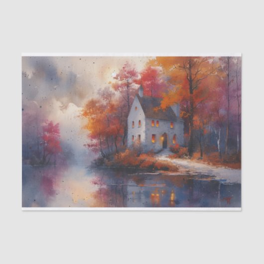 Beauful Autumn Scene Tissuepapier (Voorkant)