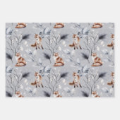 Beauful Autumn Winter Woodland Animal Inpakpapier Vel (Voorkant 2)